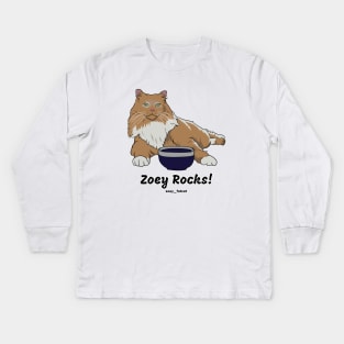 Zoey Rocks! Kids Long Sleeve T-Shirt